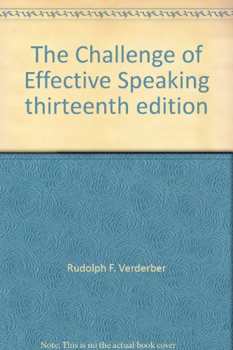 The Challenge of Effective Speaking thirteenth edition - Click to Buy