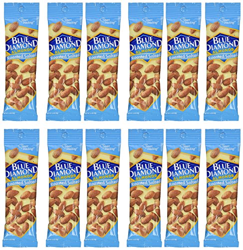 Blue Diamond Almonds, 1.5oz tubes, Roasted Salted, 12 ea - Click to Buy