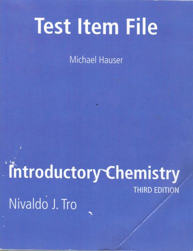 Introductory Chemistry, 3rd Edition, Test Item File Text - Click to Buy