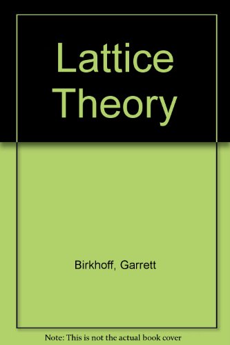 Lattice Theory - Click to Buy