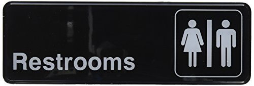 Winco sgn-313 Schild, 3 Zoll von 9 Zoll, Toiletten - Click to Buy