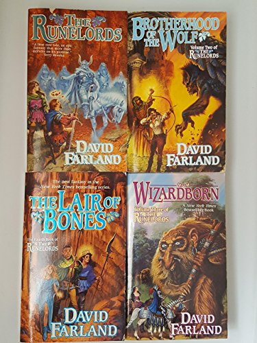 Runelords 1. the Sum of All Men (1998) Aka the Runelords 2. Brotherhood of the Wolf (1999) 3. Wizardborn (2001) 4. the Lair of Bones (2003 - Click to Buy