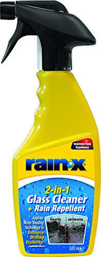 Rain-X 2-in-1 Glass Cleaner + Rain Repellent – Streak-Free Shine & Advanced Water Beading – Helps Protect Against Rain, Snow, Ice & Insects – Quick & Easy Spray Application – 500ml - Click to Buy
