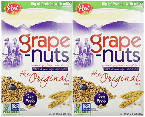 Post Grape-Nuts Cereal, 64-Ounce Boxes (Pack of 2) by Grape-Nuts - Click to Buy