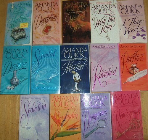 14 BOOKS-1 shipping price! Surrender; Seduction; Scandal; Deception; Desire; Dangerous; Rendezvous; Reckless; Ravished; Mystique; Mischief; Wicked Widow; With This Ring; I Thee Wed - Click to Buy