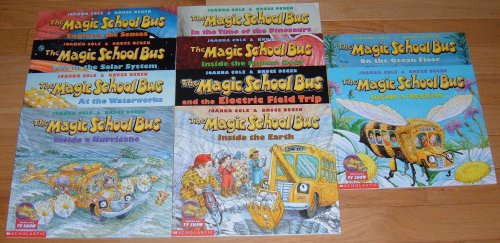 Set 10 Scholastic The Magic School Bus Books: Inside a Beehive/On the Ocean Floor/Inside the Earth/And the Electric Field Trip/Inside the Human Body/In the Time of the Dinosaurs/Inside a Hurricane/At the Waterworks/Lost in the Solar System/Explores.. - Click to Buy
