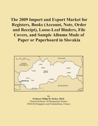 The 2009 Import and Export Market for Registers, Books (Account, Note, Order and Receipt), Loose-Leaf Binders, File Covers, and Sample Albums Made of Paper or Paperboard in Slovakia - Click to Buy