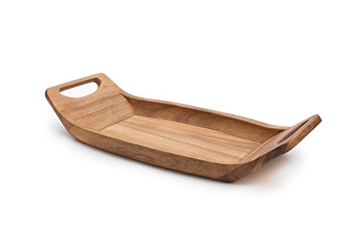 Ironwood Gourmet 28337 Norwegian Saddle Serving Tray, Acacia Wood - Click to Buy