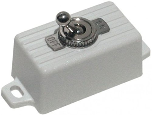 Seco-Larm SS-076Q/SW ENFORCER SPST Toggle Switch, Attractive plastic case with 2 screw holes and pre-wired 6" (15cm) leads for easy surface mounting - Click to Buy