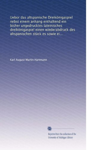 Uebor das altspanische - Click to Buy