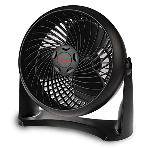 Honeywell TurboForce Turbo-Ventilator (Geräuscharme Kühlung, verstellbarer Neigungswinkel bis zu 90°, 3 Geschwindigkeitseinstellungen, Wandmontage, Tischventilator) HT900E, Schwarz - Click to Buy