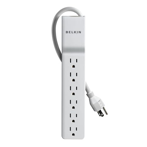 Belkin BE106000 6-Outlet Commercial Power Strip Surge Protector with 10-Foot Power Cord, 700 Joules (BE106000-10)
