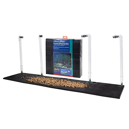 Penn Plax Premium Under Gravel Filter System - for 40-55 Gallon Fish Tanks & Aquariums, Blue (CFU55) - Click to Buy