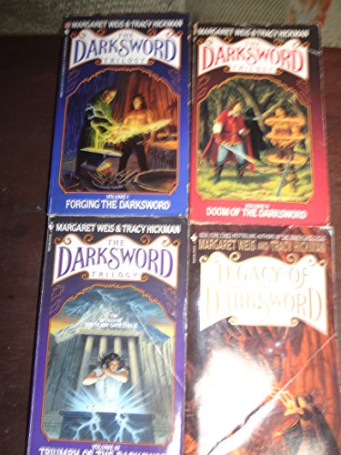 DarkSword Trilogy in 4 Paperback Volumes (Forging the Darksword, Doom of the Darksword, Triumph of the Darksword, plus DarkSword Adventures) - Click to Buy