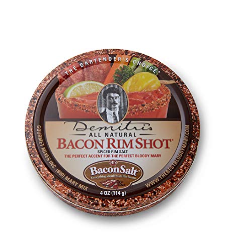 Demitri'S Bacon Rimshot Spiced Rim Salt 4 Ounce Tin (Pack of 1) - Click to Buy