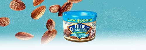 Blue Diamond Almonds, Lightly Salted, Low Sodium, 6 Ounce - Click to Buy