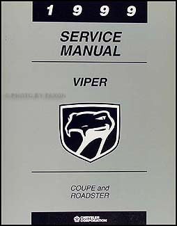 1999 Dodge Viper Coupe and Roadster Repair Shop Manual Original - Click to Buy