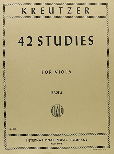 Kreutzer, Rodolphe - 42 Studies - Viola solo - transcribed by L Pagels - International Music Co