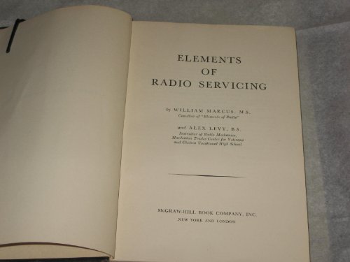 Elements Of Radio Servicing - Click to Buy