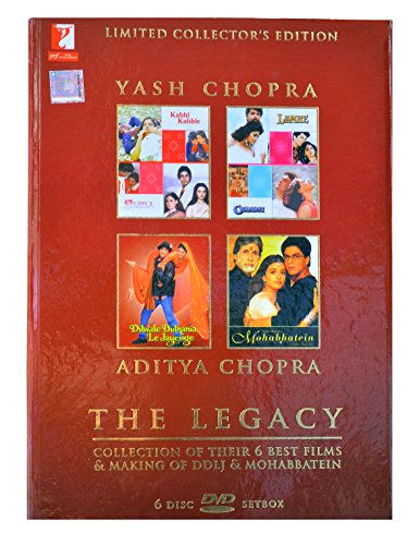 The Legacy- Yash Chopra & Aditya Chopra 6 DVD SET (Dilwale Dulhania Le Jayenge,Mohabbatein,Chandni,Lamhe,Kabhi Kabhi & Silsila) - Click to Buy