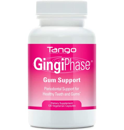 GingiPhase Natural Herbal Dental Support Supplement for Healthy Gums, Teeth, and Jaw Circulation (120 Capsules) - Click to Buy
