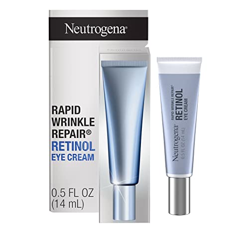 Neutrogena Retinol Eye Cream for Dark Circles, Rapid Wrinkle Repair, Daily Anti-Aging Under Eye Cream with Retinol & Hyaluronic Acid to Fight Fine Lines, Wrinkles, & Dark Spots, 0.5 fl. oz - Click to Buy
