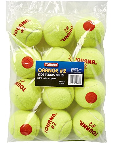 Tourna Low Compression Quickstart Tennis Balls for 60-Feet Court (Pack of 12) - Click to Buy