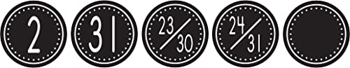 Teacher Created Resources Black/white Crazy Circles Calendar Days - Click to Buy