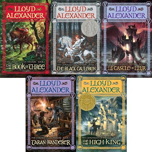 The Chronicles of Prydain 5 Volume Set:The Book of Three, The Black Cauldron, The Castle of Llyr, Taran Wanderer, The High King - Click to Buy