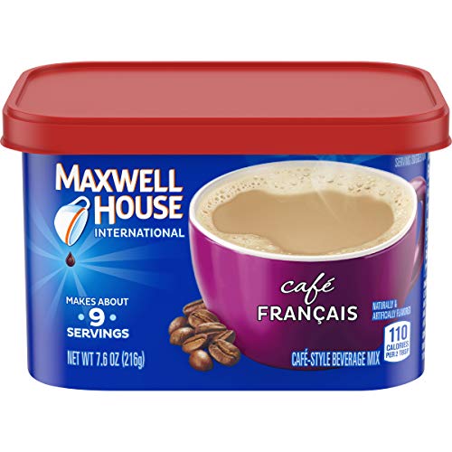 Maxwell House International Cafe Francais Style Instant Coffee, 7.6 Ounce (Pack of 4) - Click to Buy