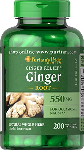 Puritan's Pride Ginger Root, Supports Digestive Health*, 550 Mg, 200 Rapid Release Capsules - Click to Buy