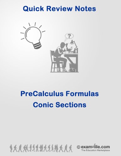 PreCalculus: Conic Sections Formulas (Quick Review Notes) - Click to Buy