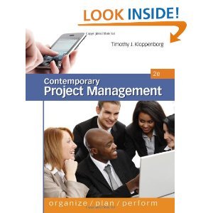 By Timothy (Timothy Kloppenborg) Kloppenborg: Contemporary Project Management (with Microsoft Project CD-ROM and Printed Access Card) Second (2nd) Edition