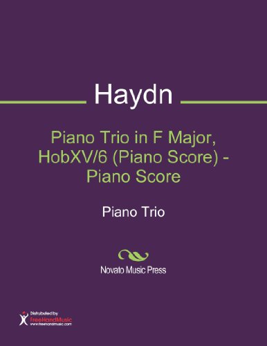 Piano Trio in F Major, HobXV/6 (Piano Score) - Piano Score Sheet Music (Piano Trio) - Click to Buy