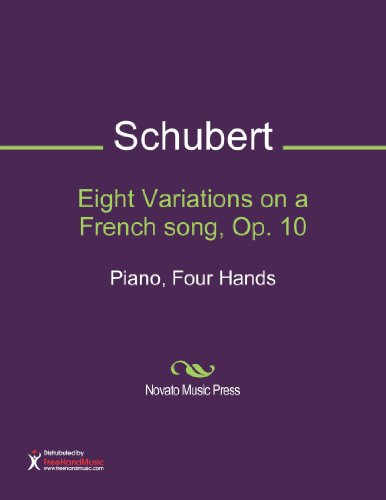 Eight Variations on a French song, Op. 10 Sheet Music (Piano, Four Hands) - Click to Buy