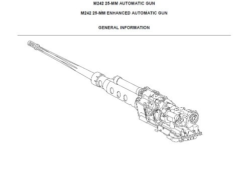 TECHNICAL MANUAL FOR GUN, AUTOMATIC: 25-MM, M242 W/EQUIPMENT AND GUN, ENHANCED AUTOMATIC: 25-MM, M242 W/EQUIPMENT, Plus 500 free US military manuals and ... field manuals when you sample this book