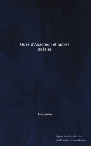 Odes d'Anacréon et autres poésies (French Edition) - Click to Buy