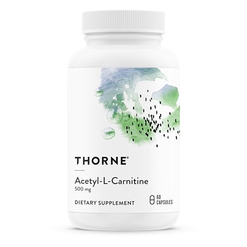 THORNE Acetyl-L-Carnitine - 500 mg - Supports Brain Function & Healthy Nerve Sensations in The Hands & Feet* - Gluten, Dairy & Soy-Free - 60 Capsules - Click to Buy