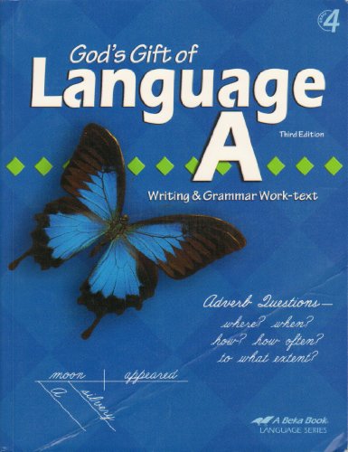A Beka God's Gift of Language A, Grade 4, Writing - Click to Buy