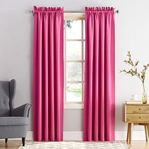Sun Zero Barrow Energy Efficient Rod Pocket Curtain Single Panel - Click to Buy