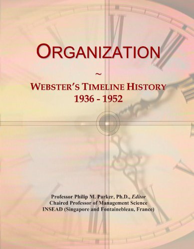 Organization: Webster's Timeline History, 1936 - 1952