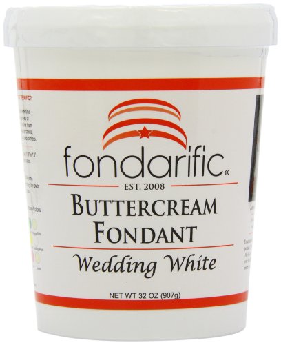 Fondarific Wedding White Fondant, Buttercream, 2 Pound - Click to Buy