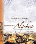 Intermediate Algebra with Applications and Visualization 3th (third) edition - Click to Buy