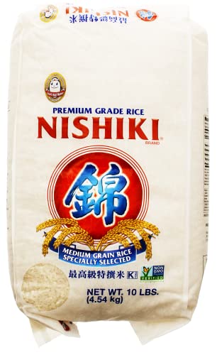 Nishiki Premium Sushi Rice, White, 10 Pound (Pack of 1) - Package May Vary - Click to Buy