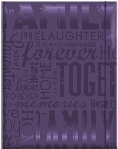 MCS Embossed Family 100-Pocket 4x6 Photo Album, Purple - Click to Buy