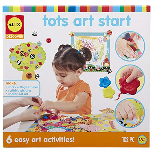 Alex Discover Tots Art Start Kids Art and Craft Activity, 6 Super Easy and Fun Art Crafts for Children, Kit for Children to be Creative and Use their Imagination, For Ages 2 and up - Click to Buy