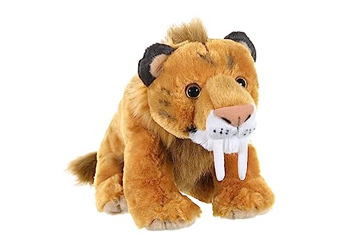 Wild Republic Smilodon Plush Toy, Cuddlekins 12", Pink - Click to Buy