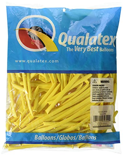 Pioneer Balloon Company 260Q Latex Balloons, Yellow - Click to Buy