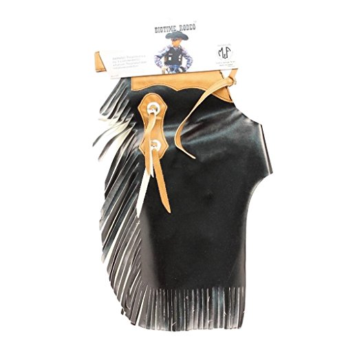 Bigtime Rodeo 50562107 Youths Chaps Pant Black/Brown Small - Click to Buy