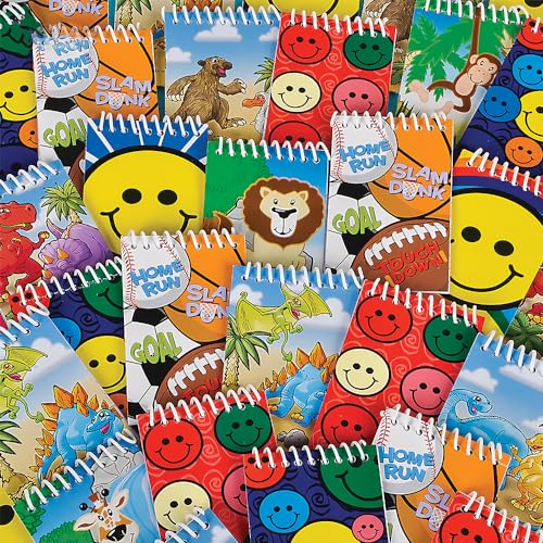 Rhode Island Novelty 3.5"X2.25" 72pc Spiral Notebook Assortment - Click to Buy